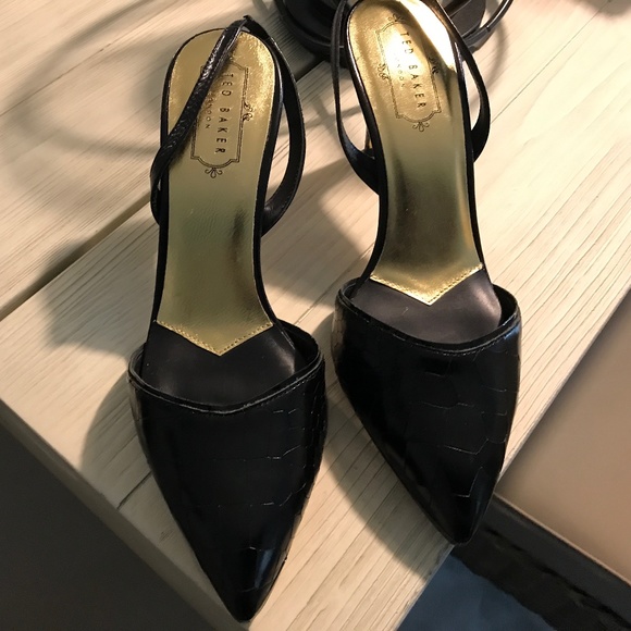 Ted Baker London slingback leather pumps size 39 New us 8 - Picture 1 of 5